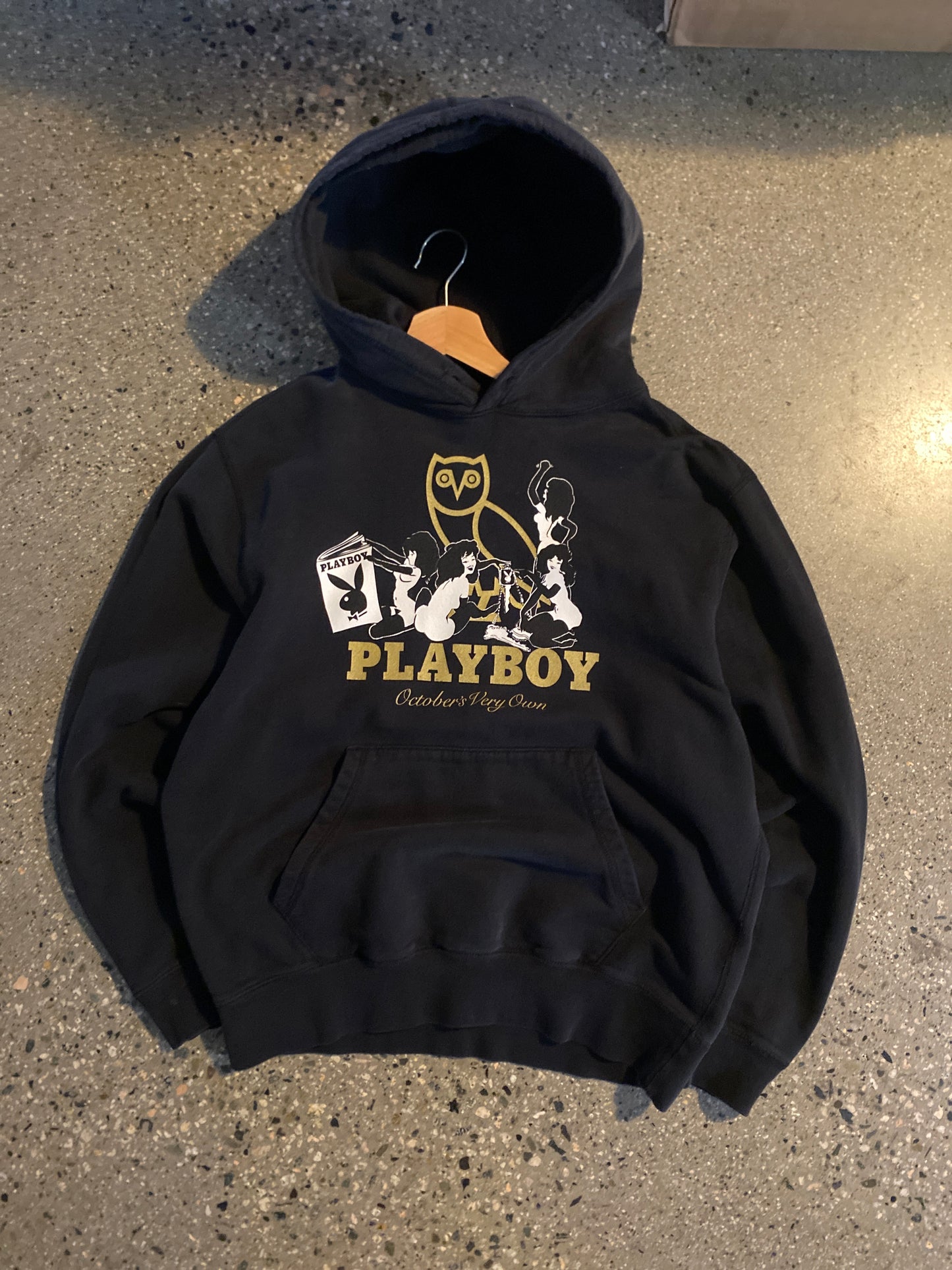(S) Playboy x OVO BLACK hoodie