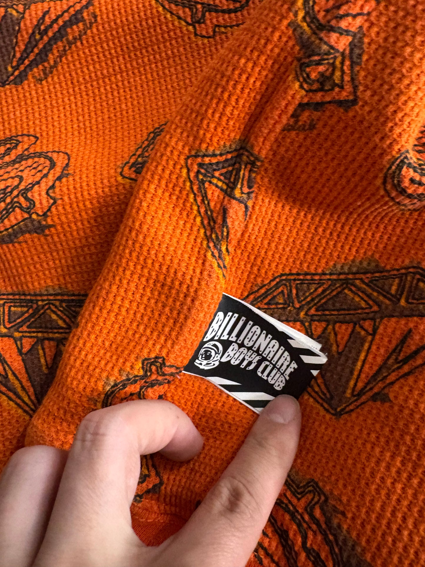 (L) BBC Reversible Waffle Crewneck