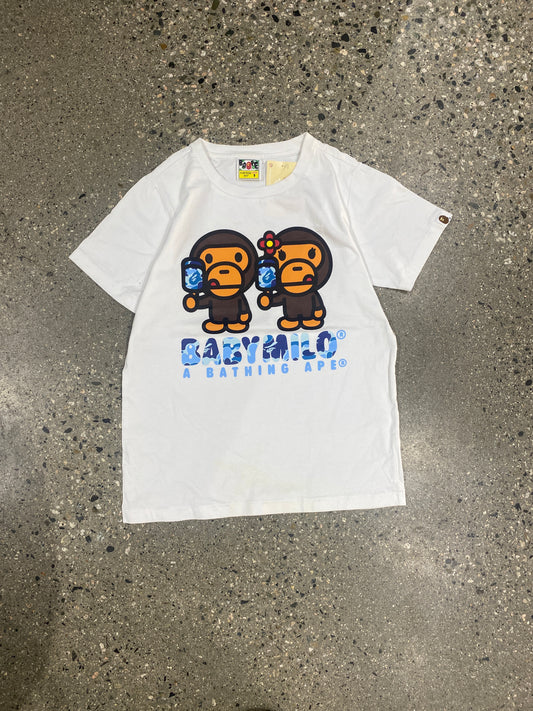 (Womens XS/S) Baby Milo Bape Tee Stained Tee