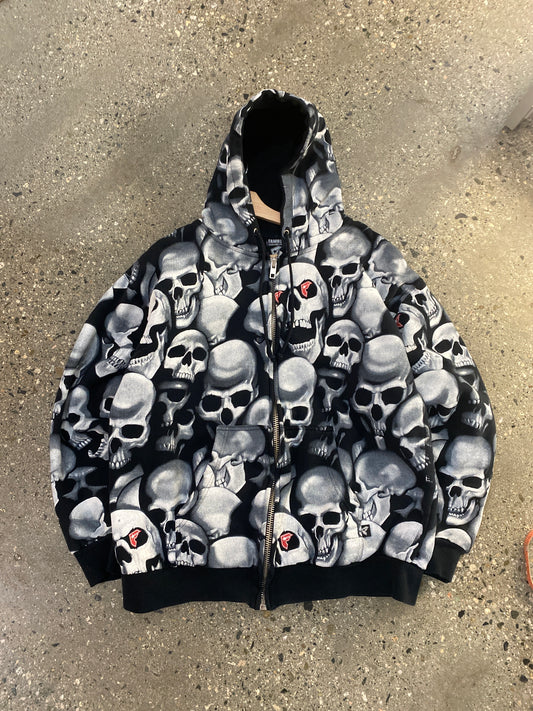 (L) Famous Stars and Straps Skull AOP Hoodie