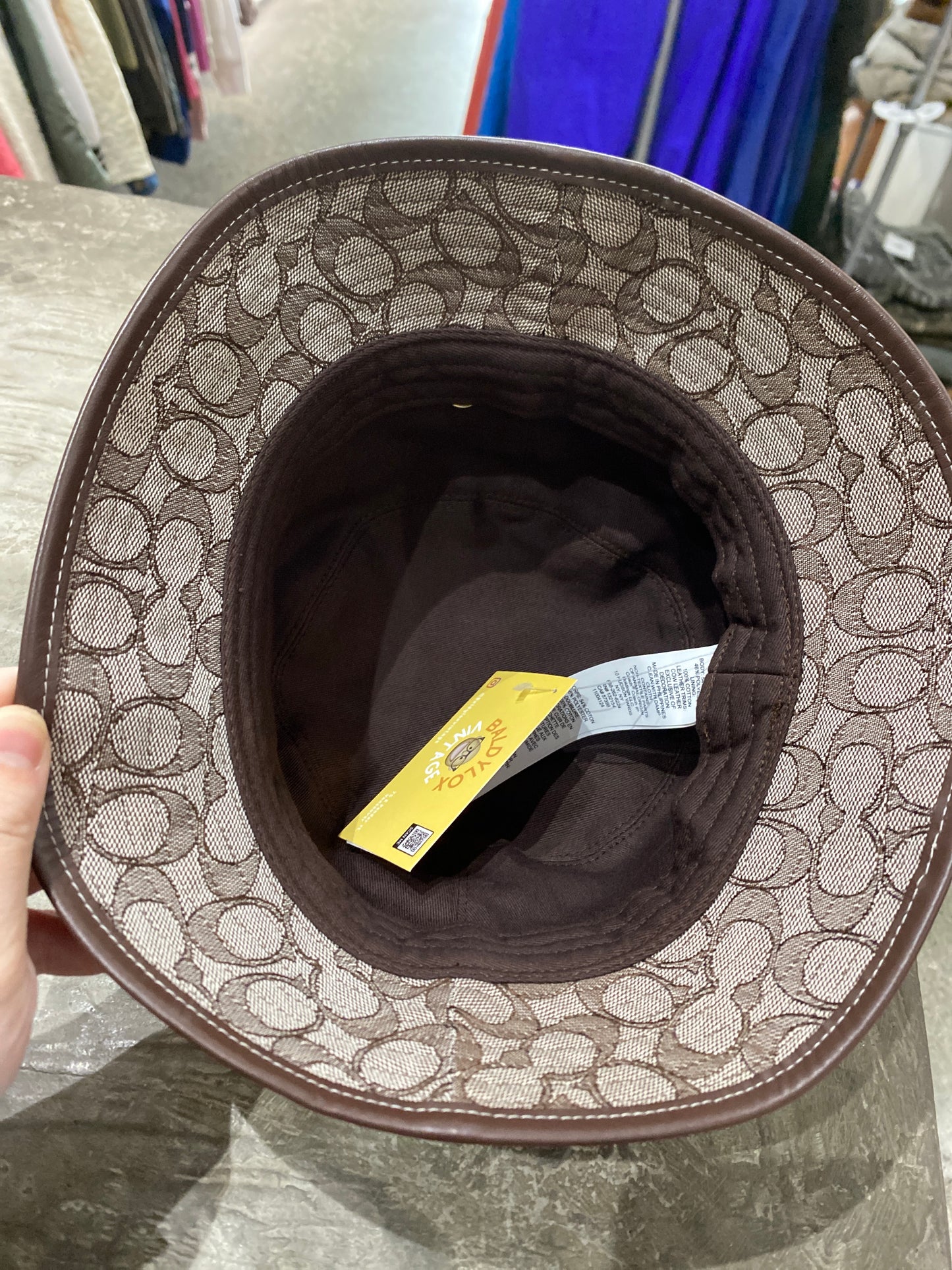 (OS) Coach Monogram Bucket Hat