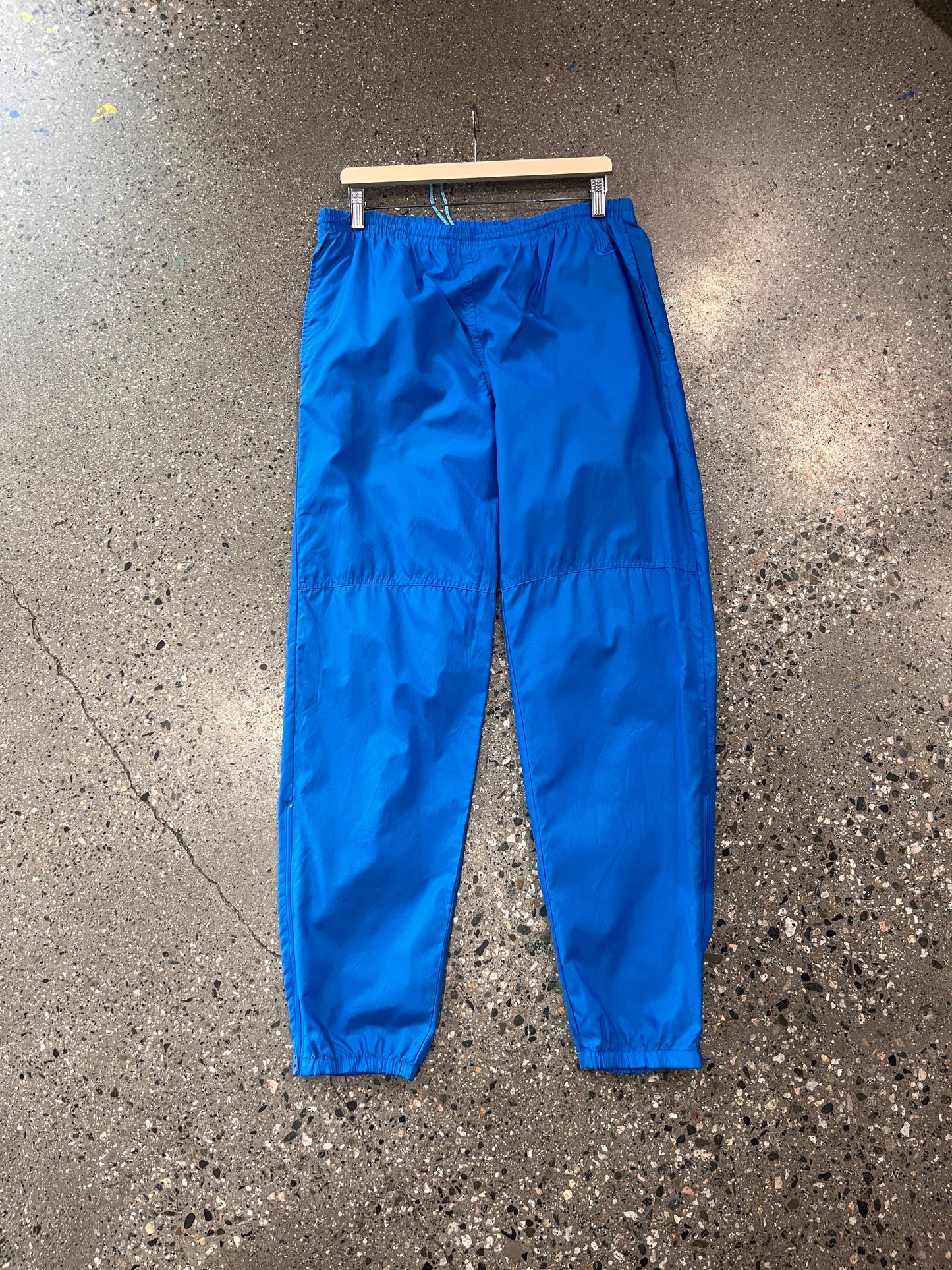 (L) 1980s Nike Blue Windbreaker Pants