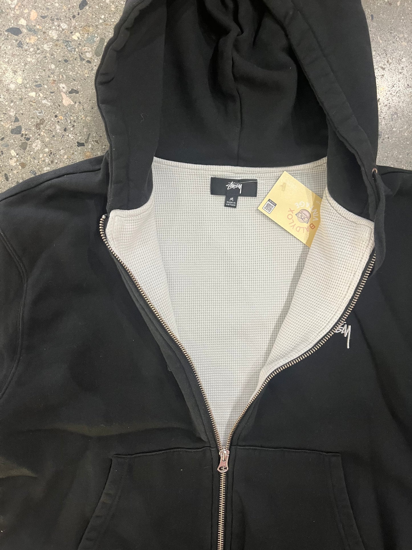 (M) Stussy Thermal Zip Up Hoodie