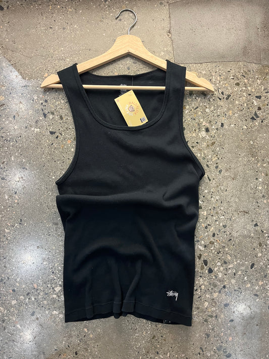 (m) Stussy Black Tank