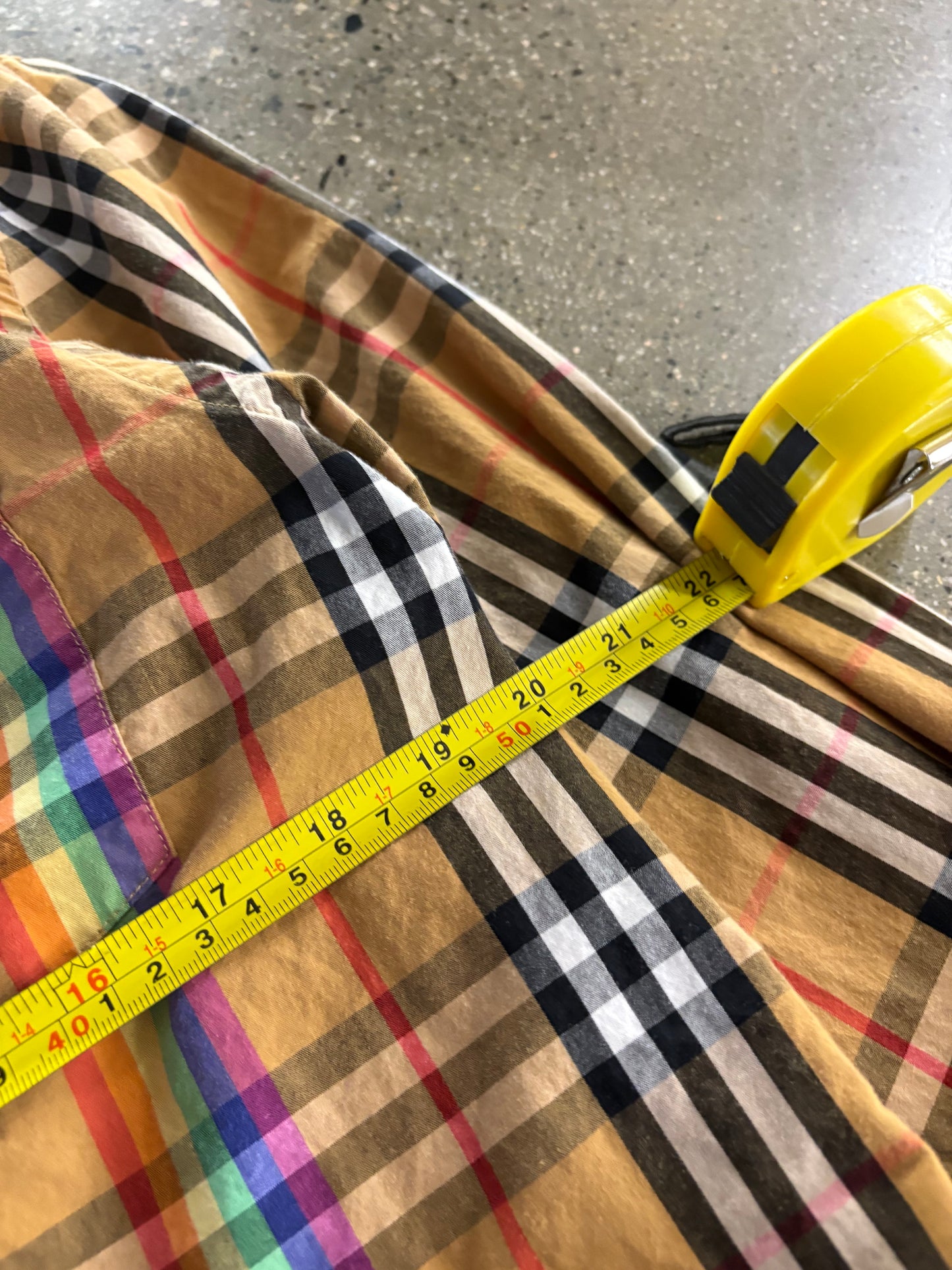 Burberry rainbow Novacheck button up