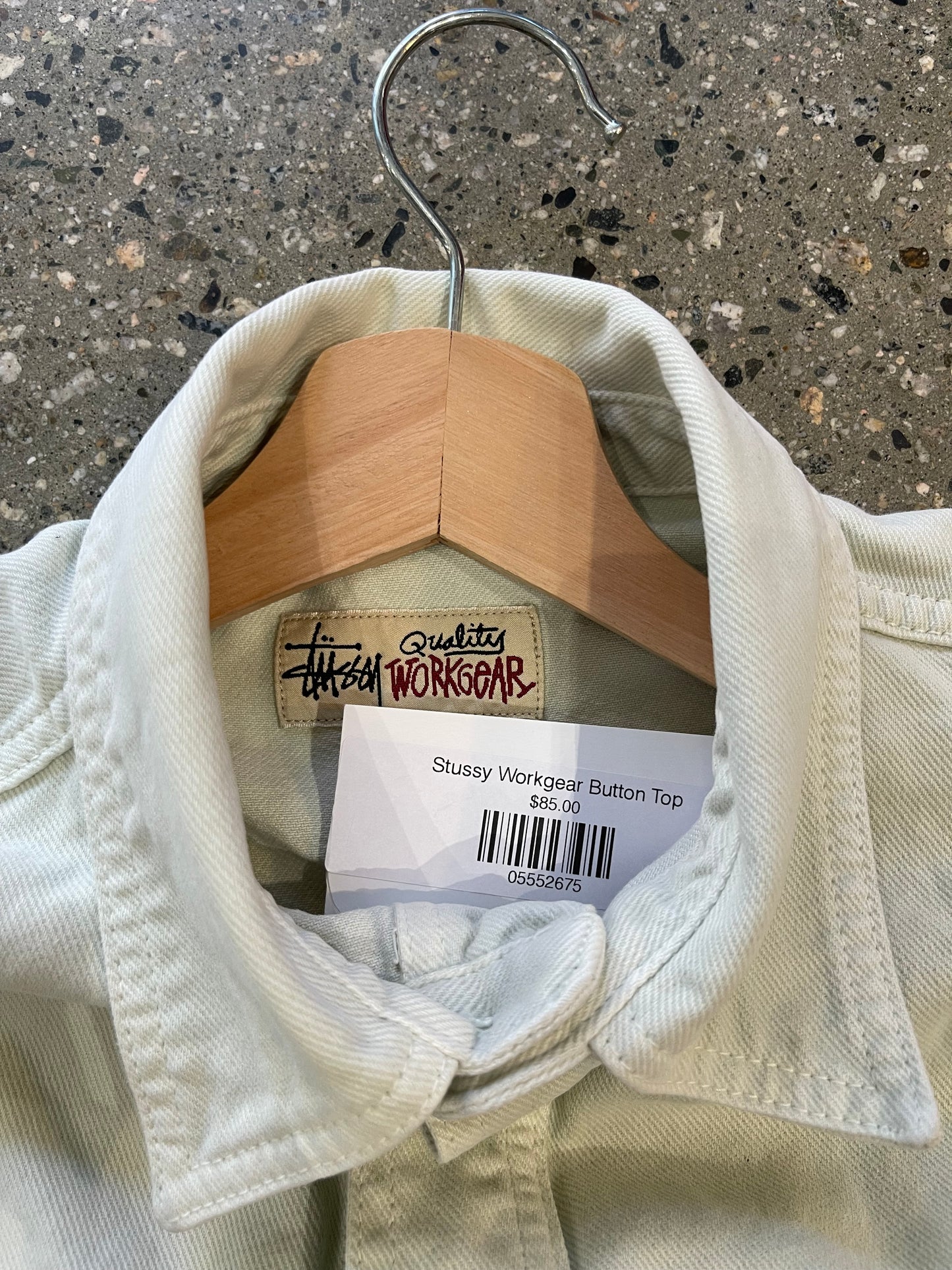 (L) Stussy Workgear Button Top