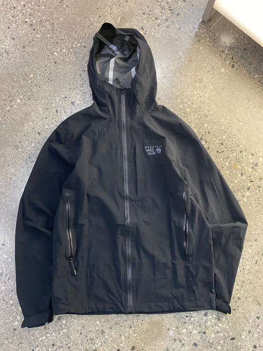 (m) FW10 - Mountain Hardwear Black Windbreaker Style Shell