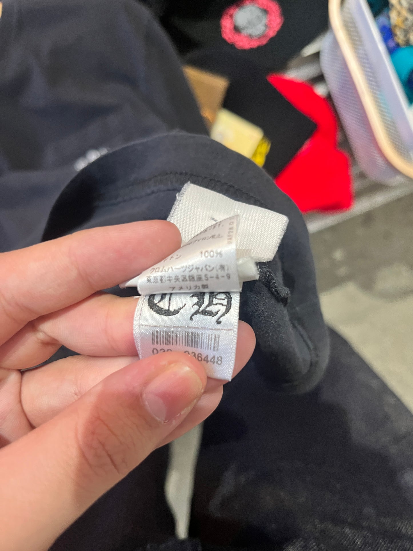(L) 2000s Black Cross Chrome Hearts Tee