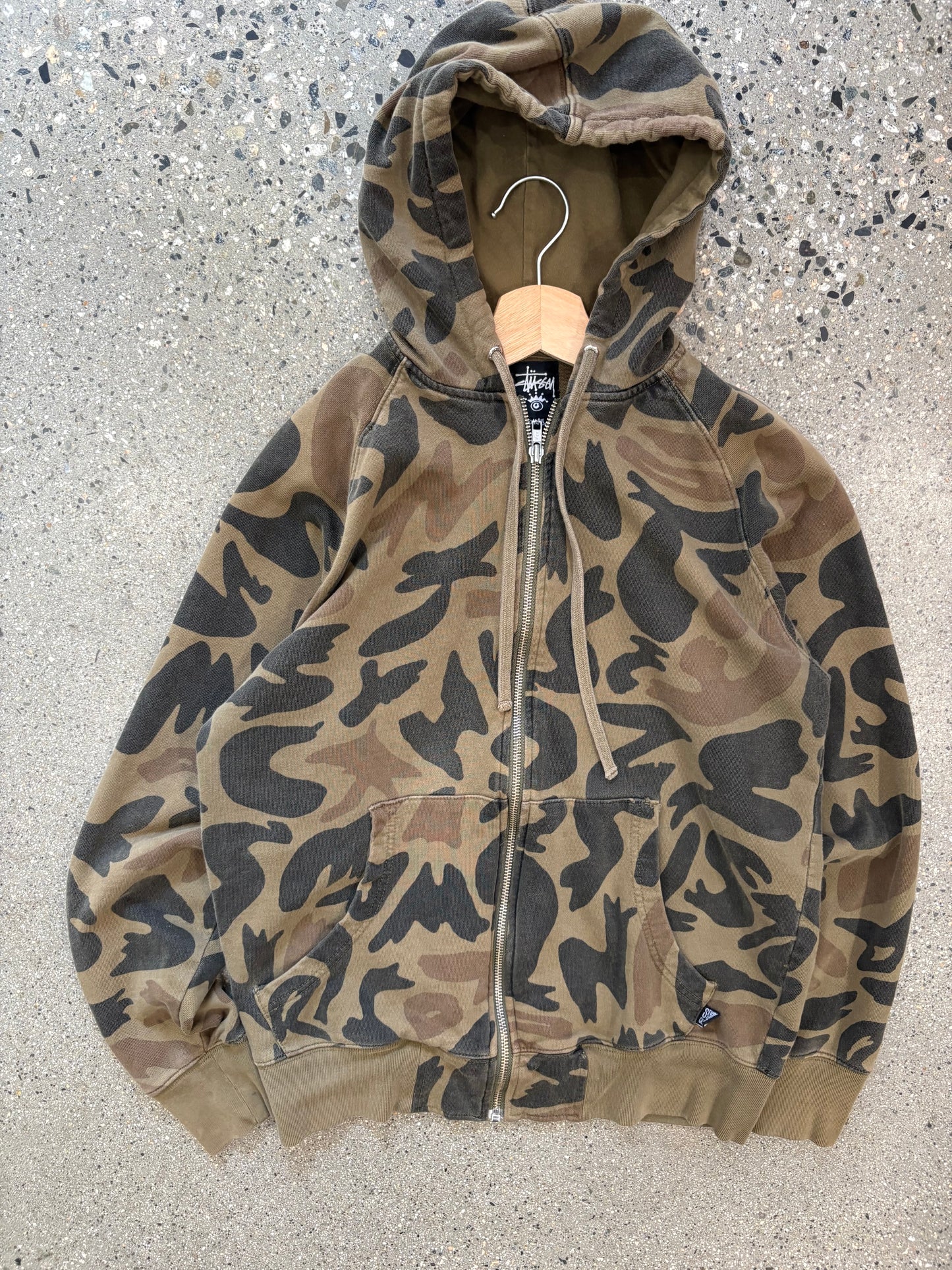(S) Stussy Woodland Camo Zip
