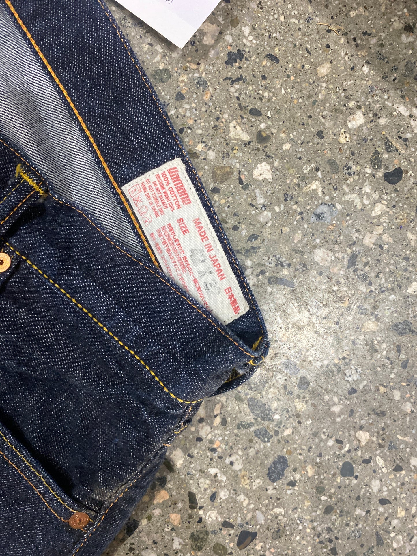 (42”) Evisu Dark Wash Denim