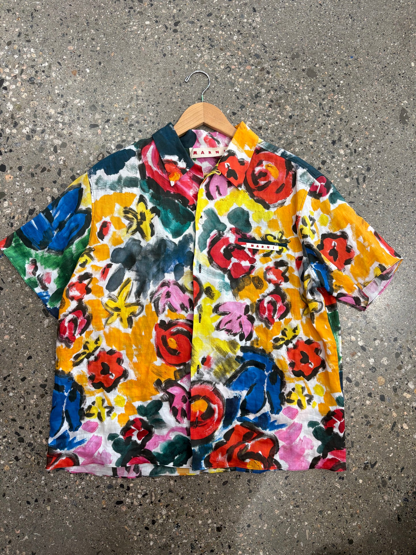 (L/XL) Marni Multicolor Button Up Brand New ( Retail $990)