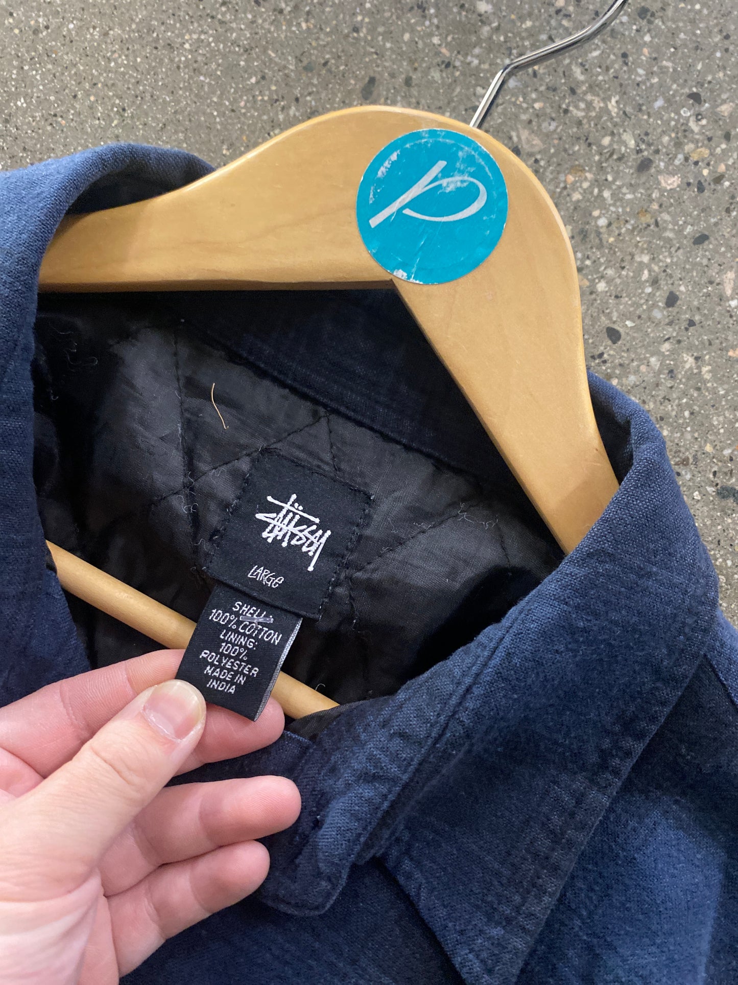 (L) Stussy Insulated Button Up