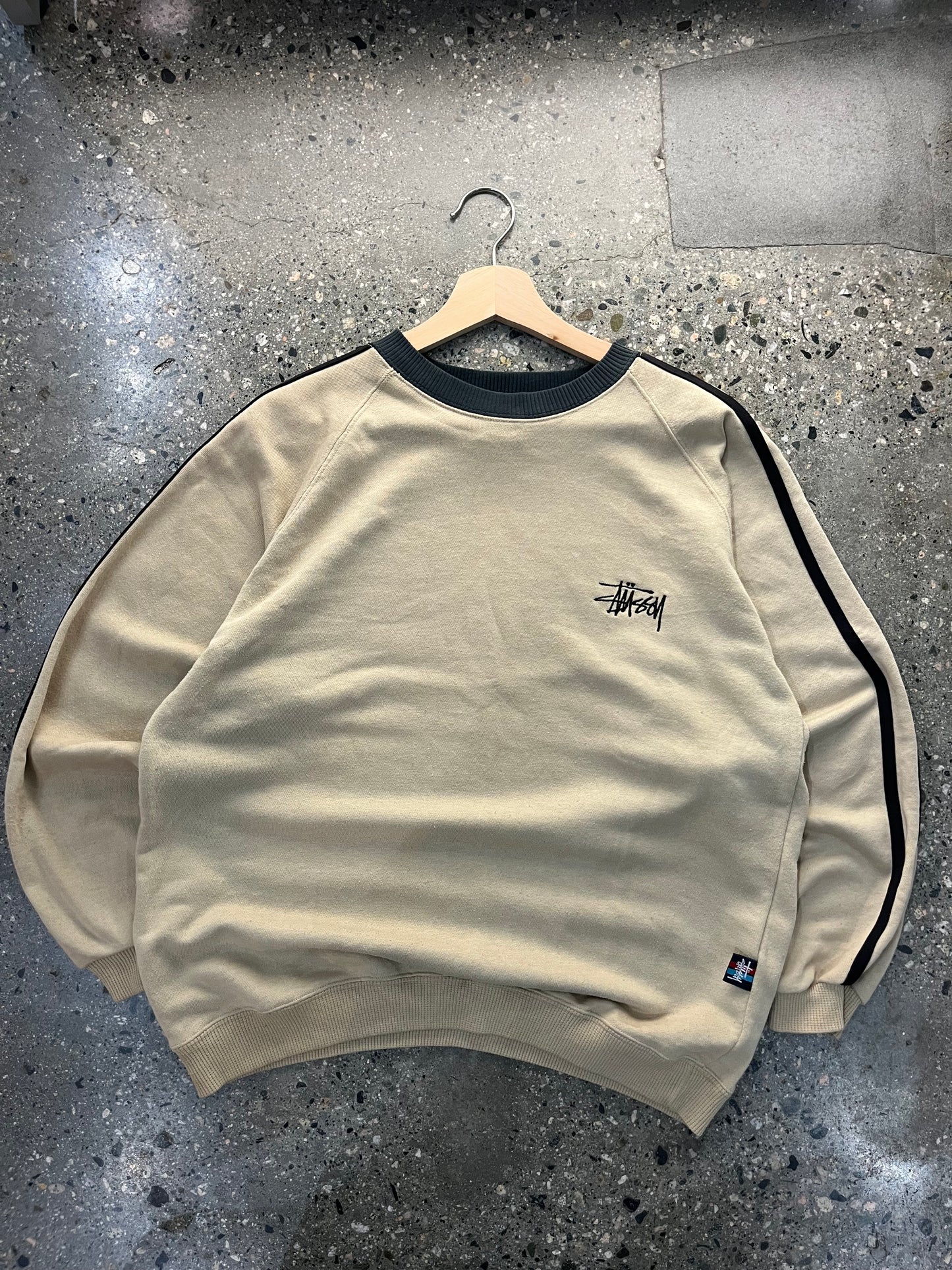 (M) 1990s Stussy 2 Tone Crewneck