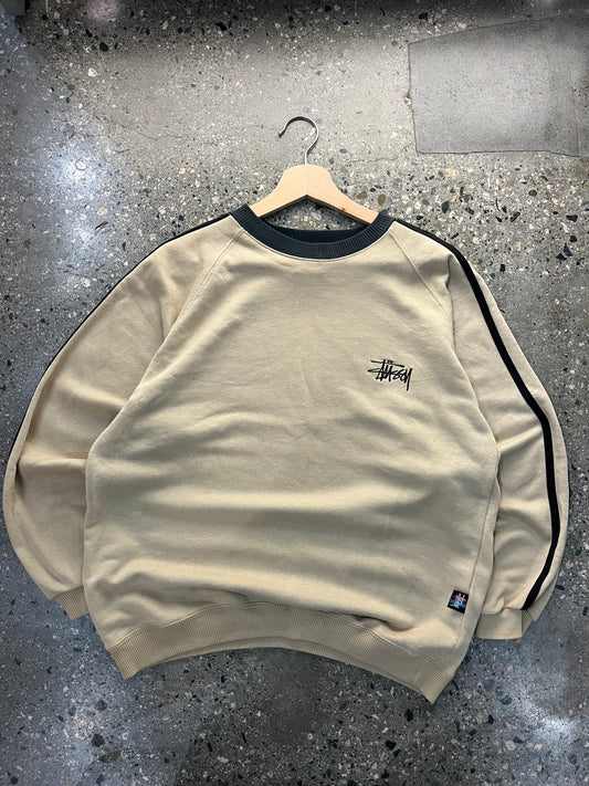 (M) 1990s Stussy 2 Tone Crewneck