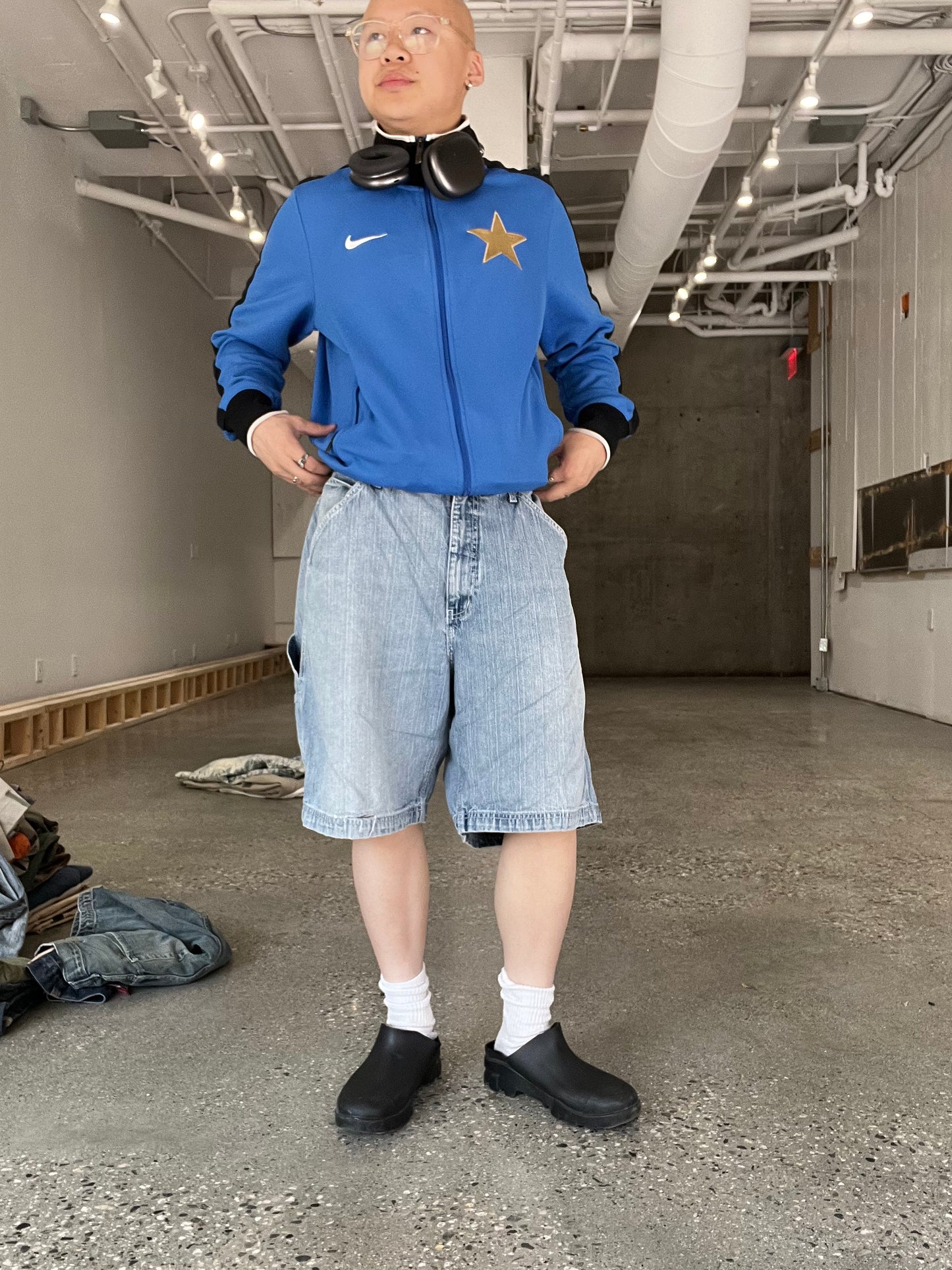 (XL) Y2K Urban Star Carpenter Jort