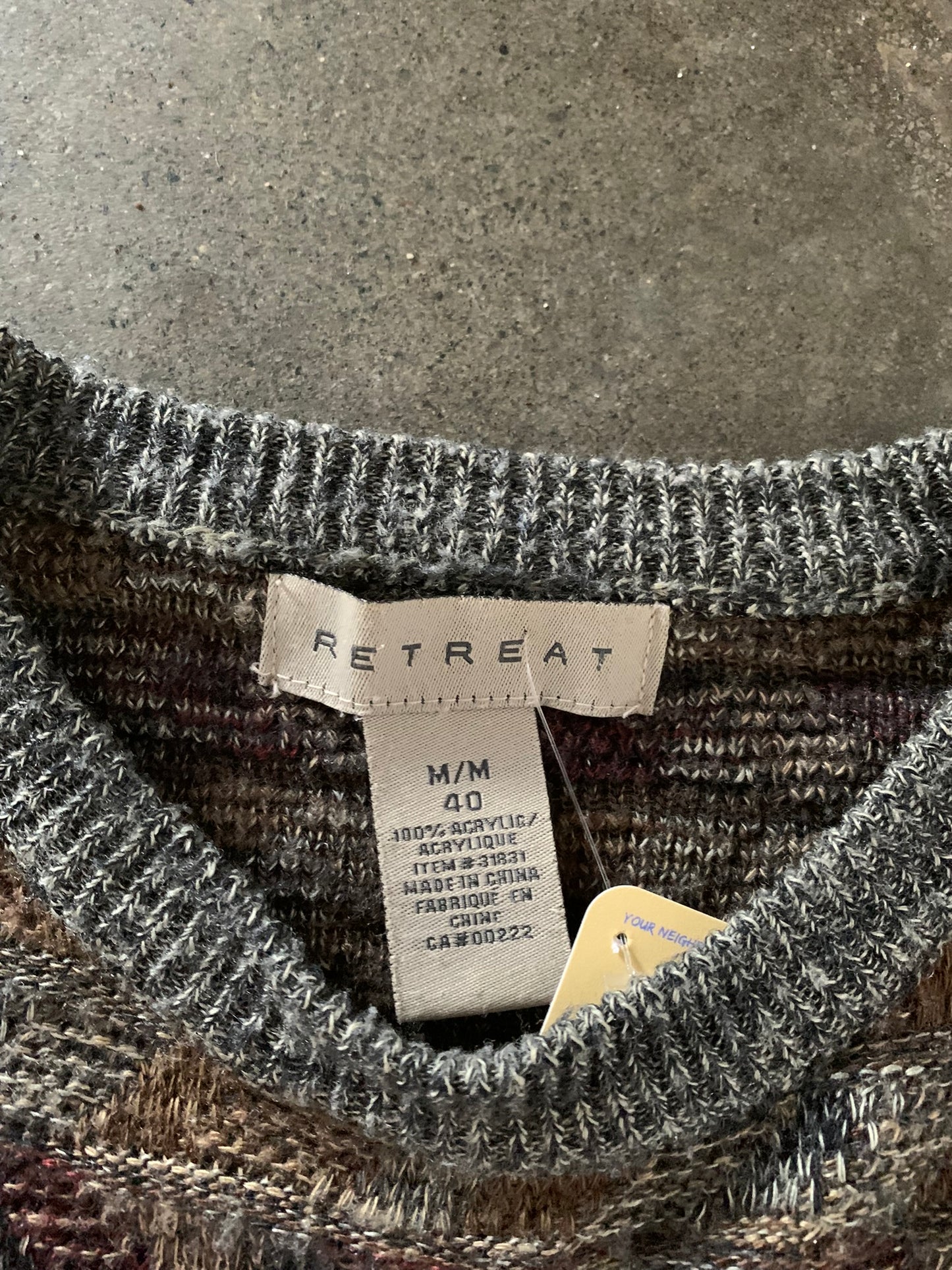 (M/L) Vintage Patterned Knit