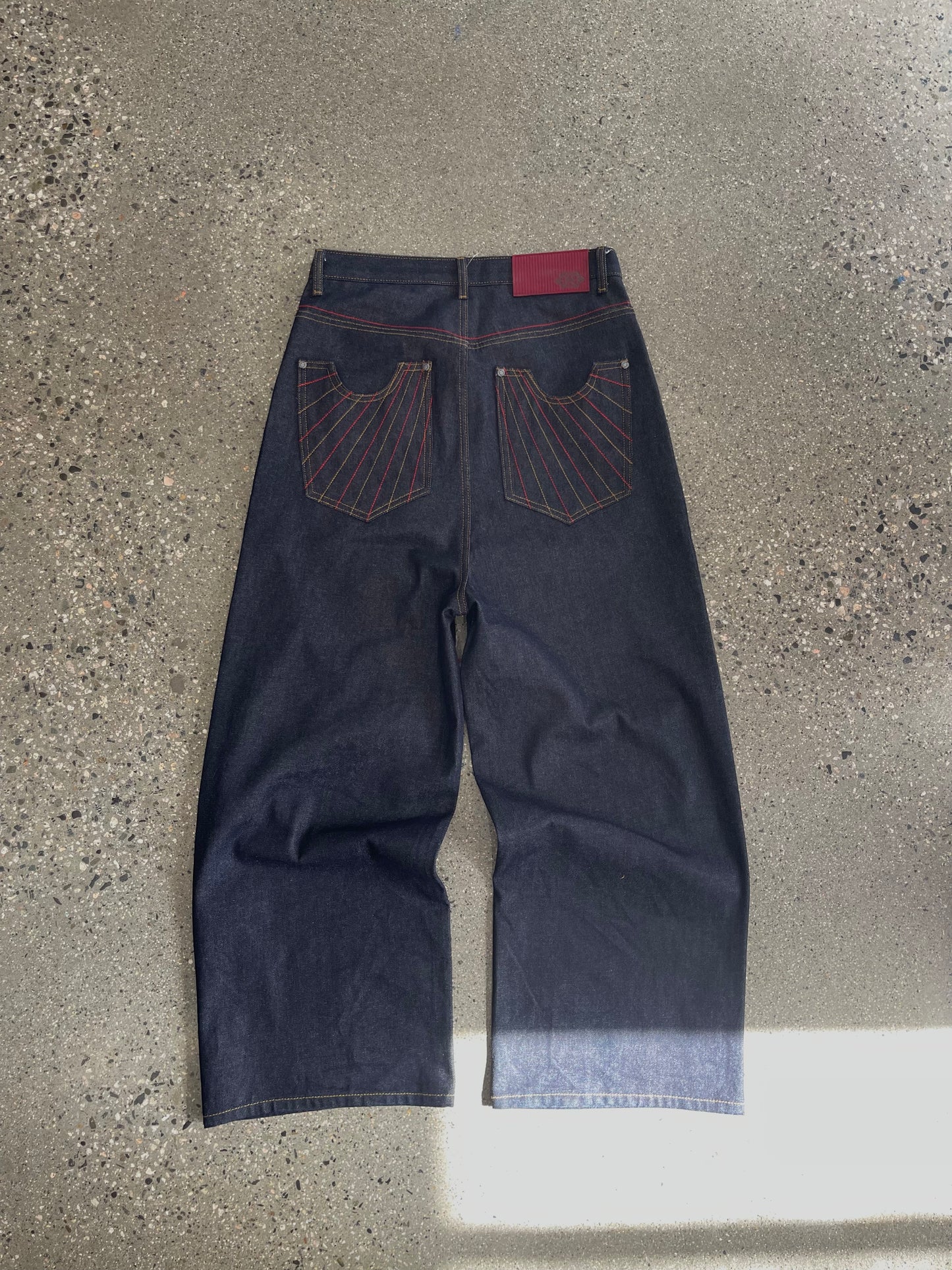 (32”) Davril Supply Raw Baggy Denim