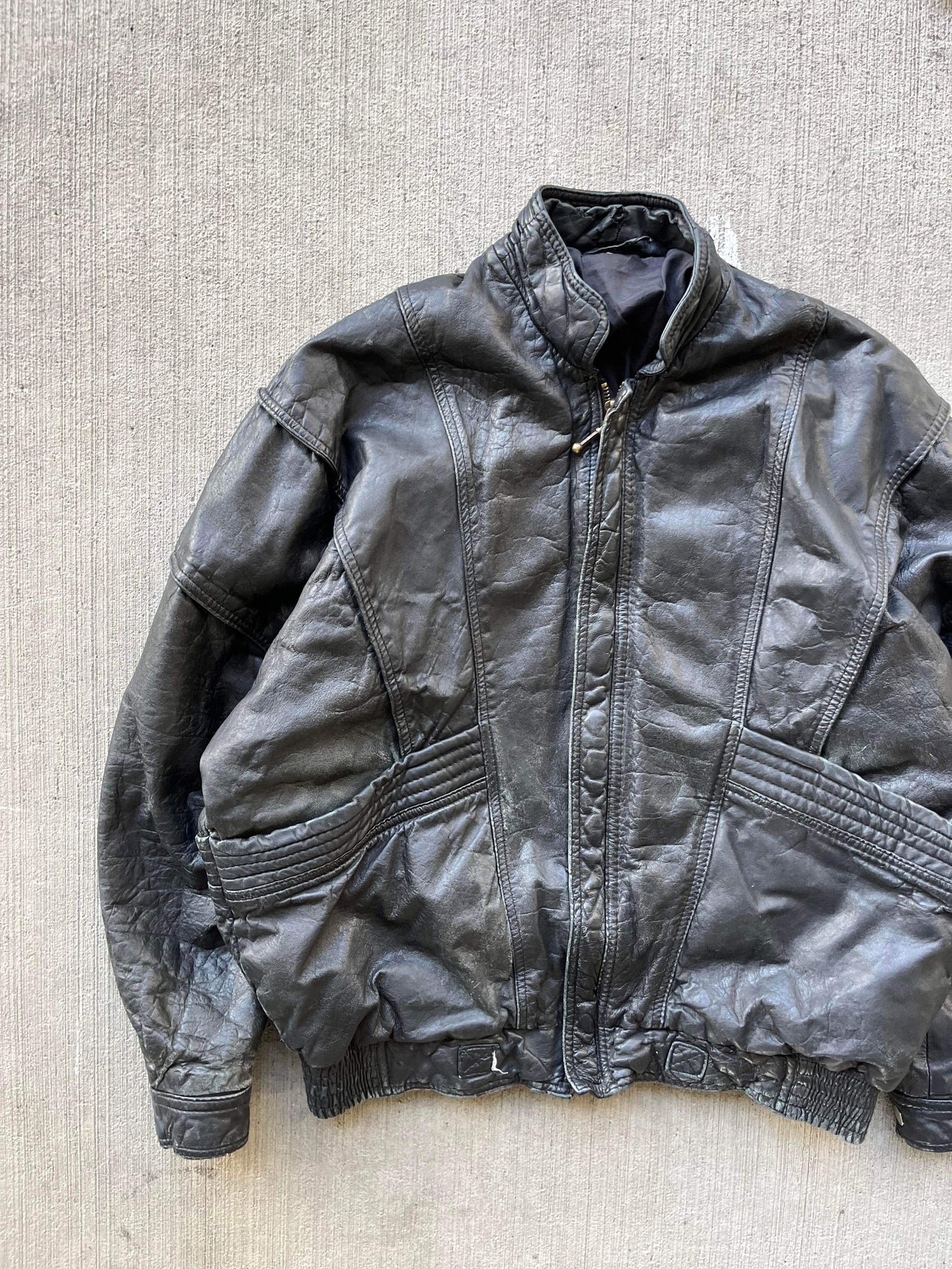 (m) Vintage Harley Davidson Leather Jacket