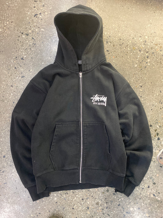 (M/L) Stussy Vancouver Black Zip