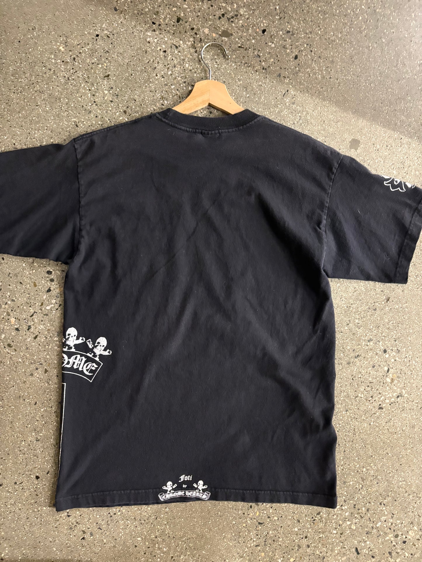 (L) 1990s/Early 00s Rare Foti Chrome Hearts Black Tee