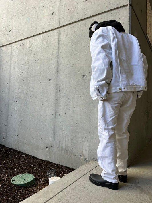(30”) Marithe Francois Girbaud White Denim