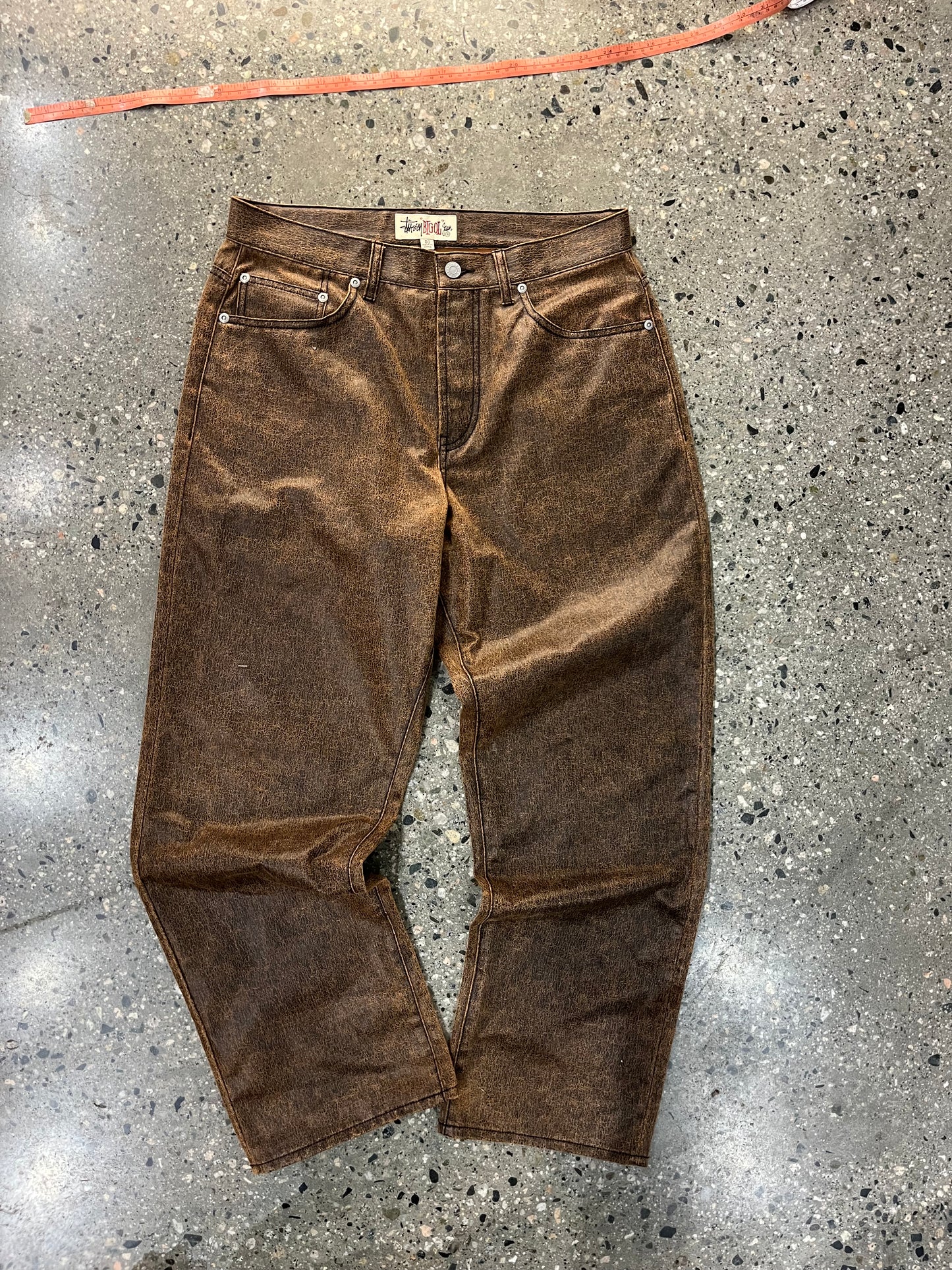(W30”) Stüssy Big Ol Leather Pants