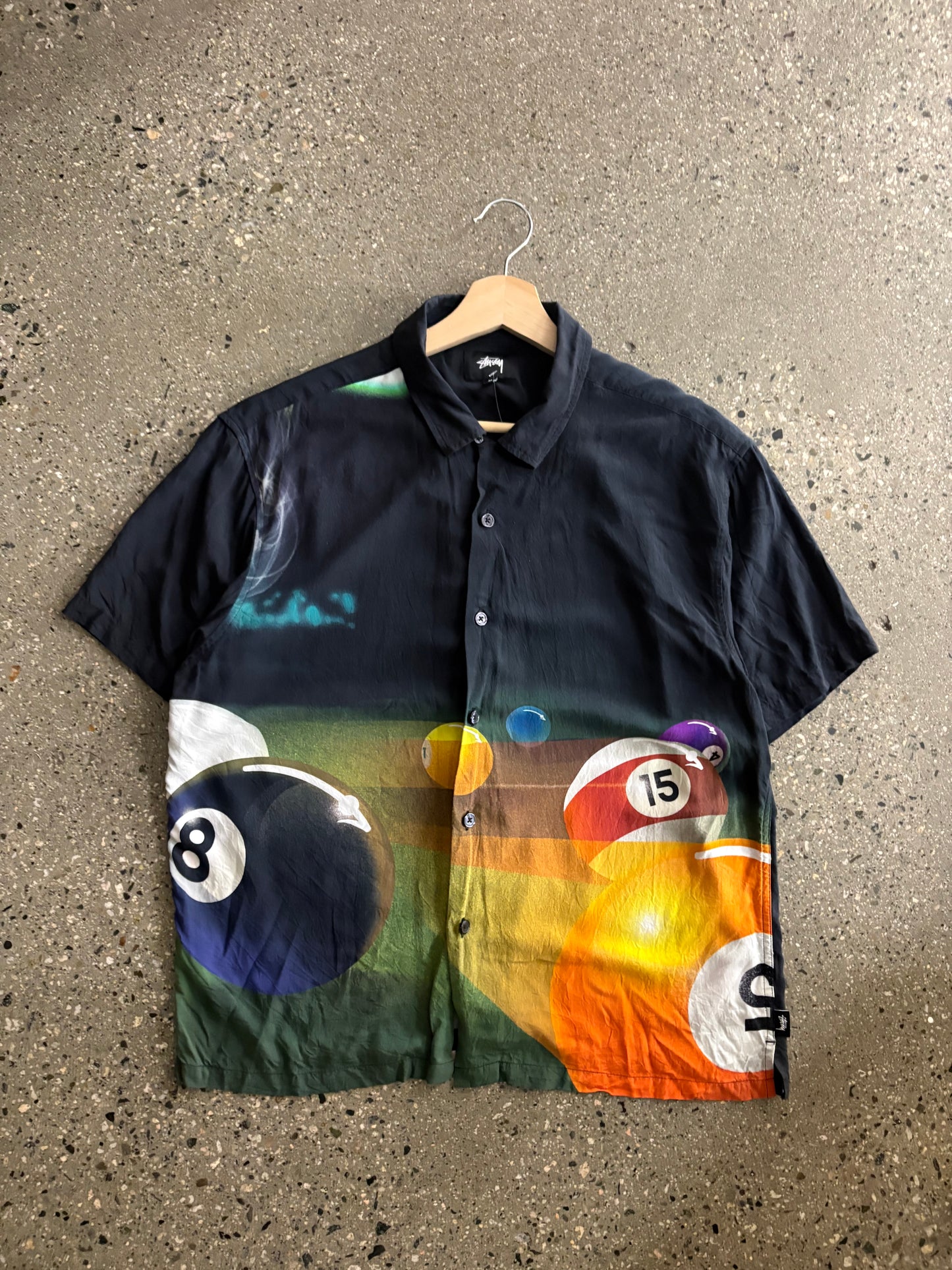 (M) Stussy Pool Hall Button Up
