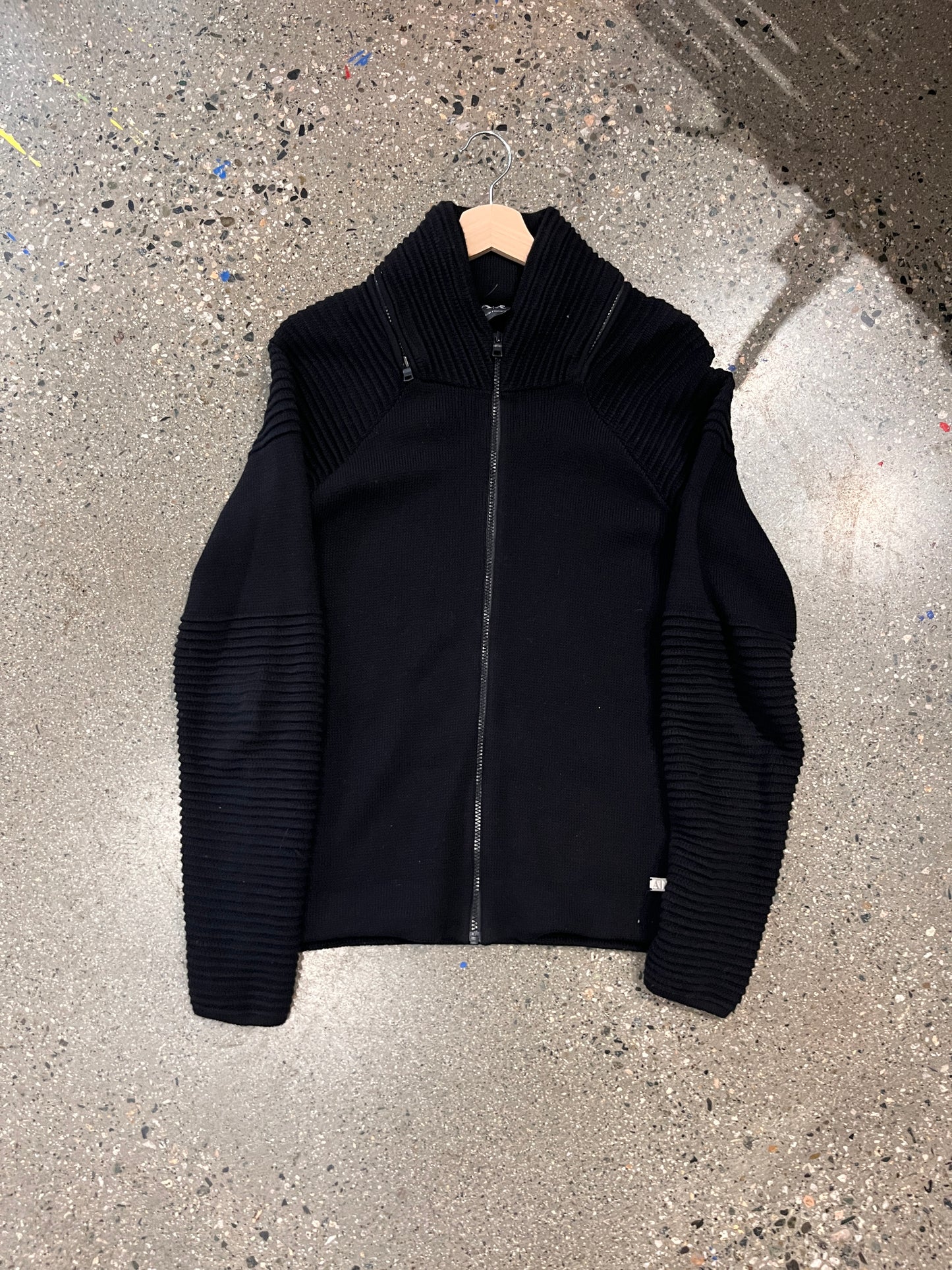 (S/M) Armani Ex Knitted Zip top