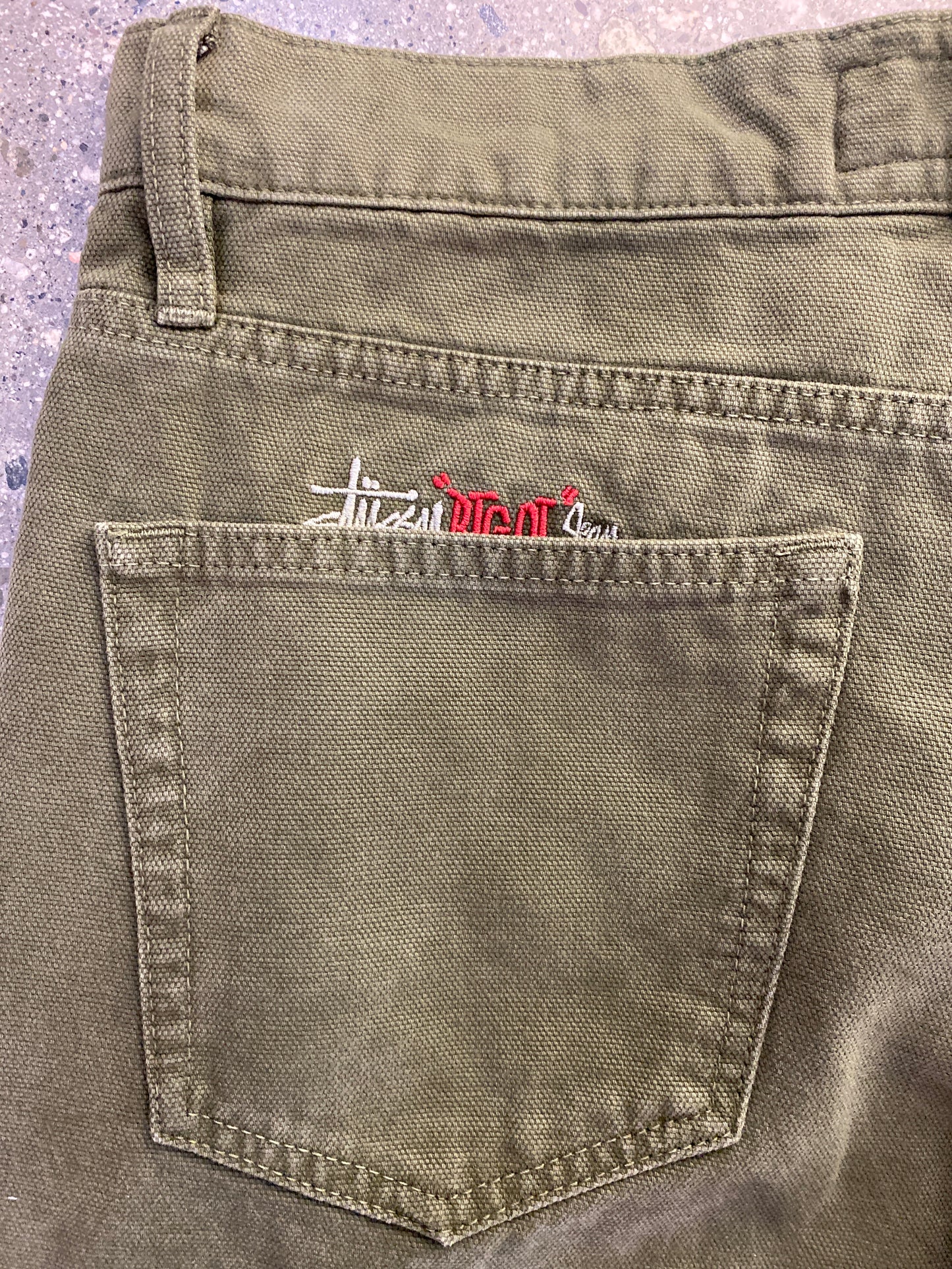 (28”) Stussy Olive Big Ol jeans