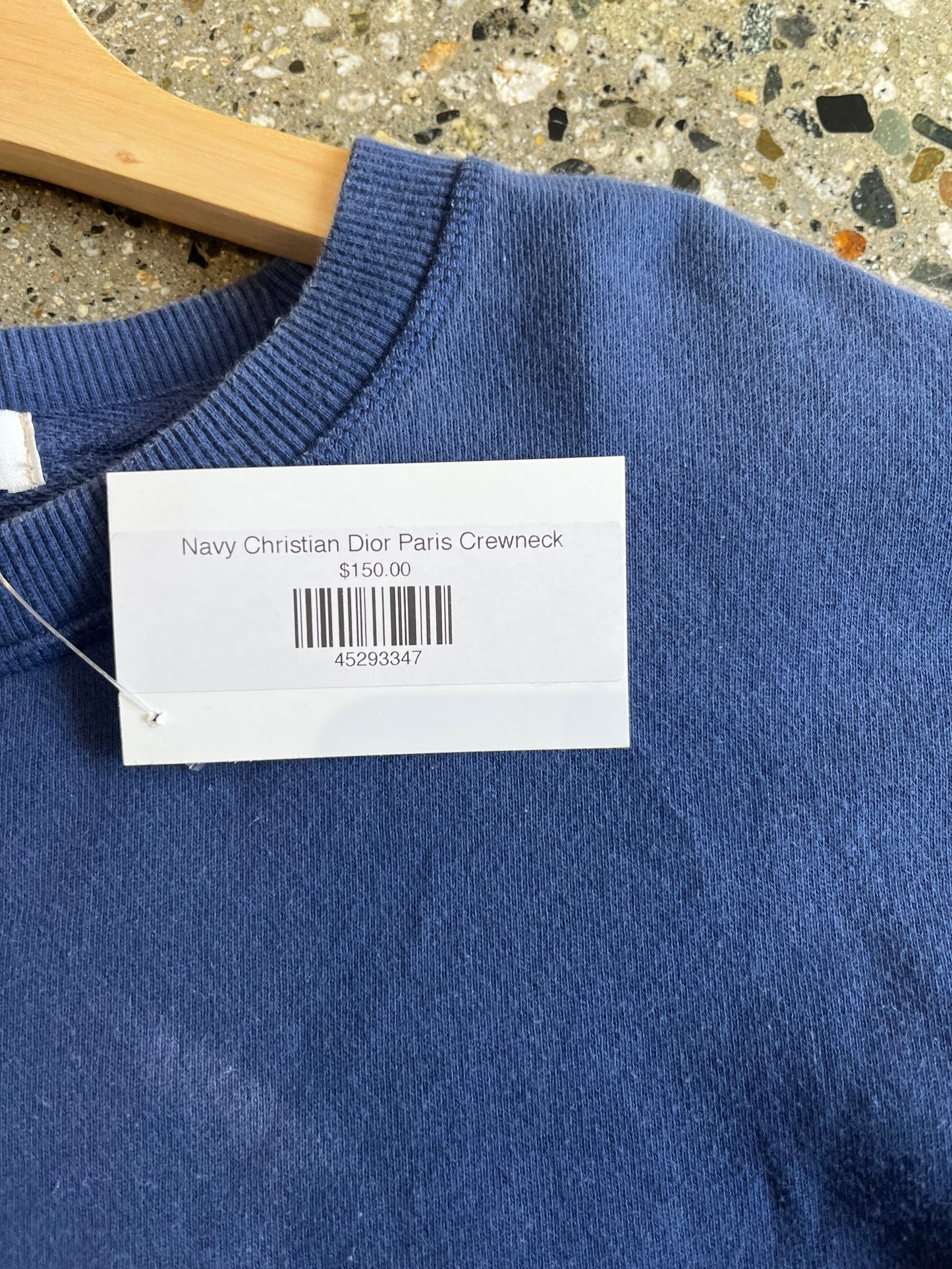 (Large) 90s Navy Christian Dior Paris Crewneck