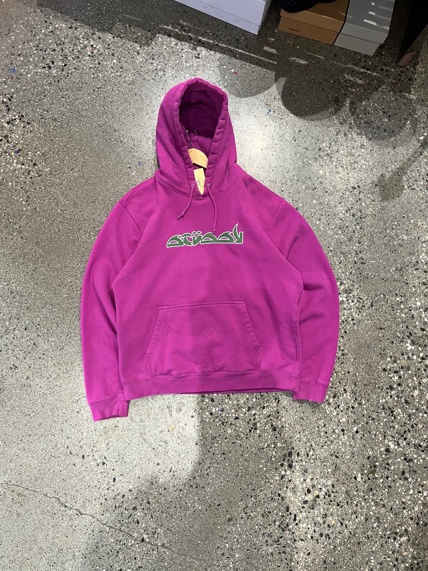 (L) Stussy Magenta Hoodie