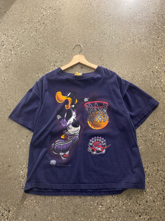 (M) 96' Daffy x Raptors Tee