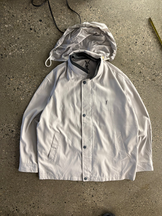 (L) 1990s Yves Saint Laurent Harrington Hood