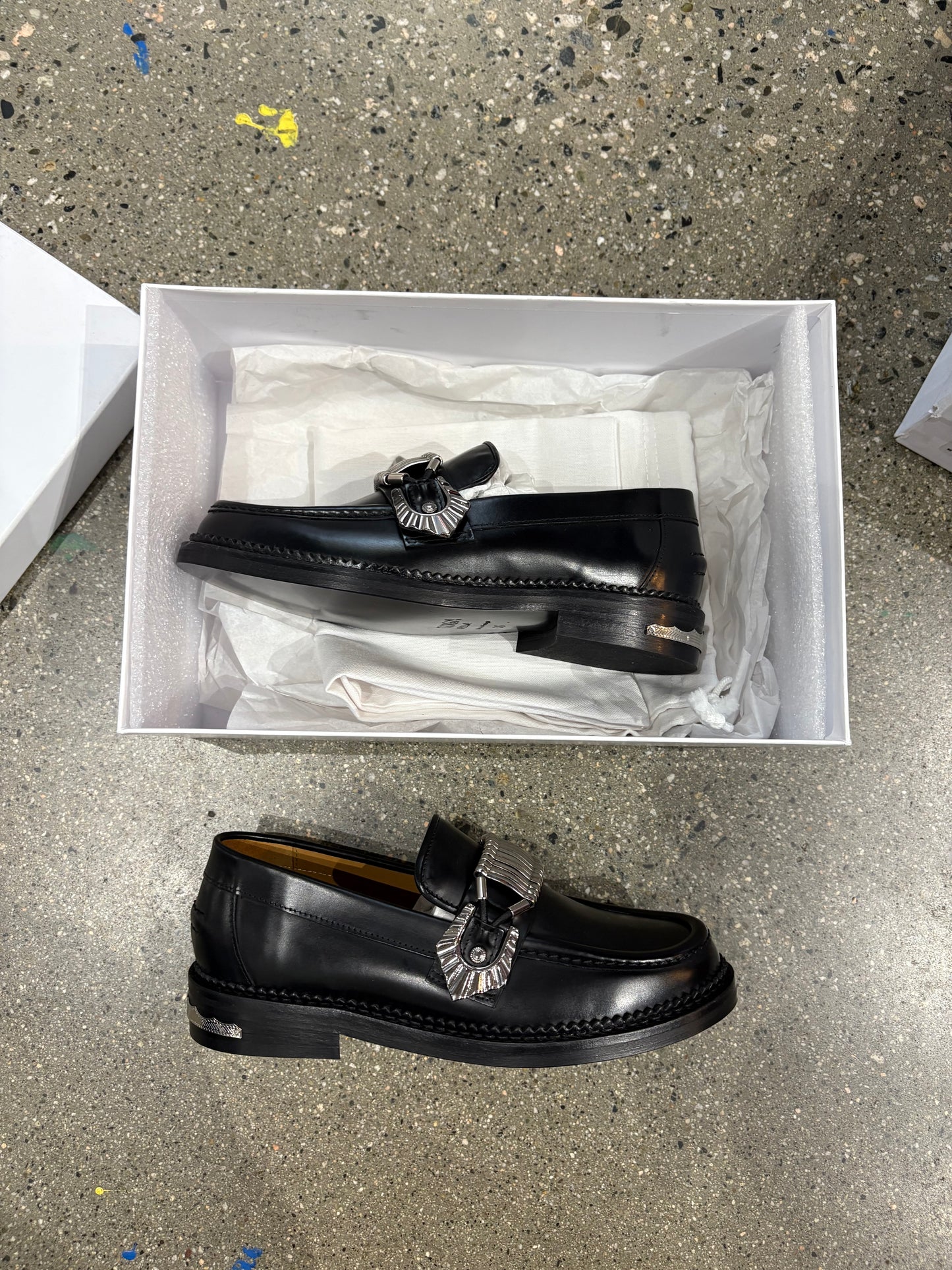 (EU36) Toga Pulla Black Loafers *retail $580