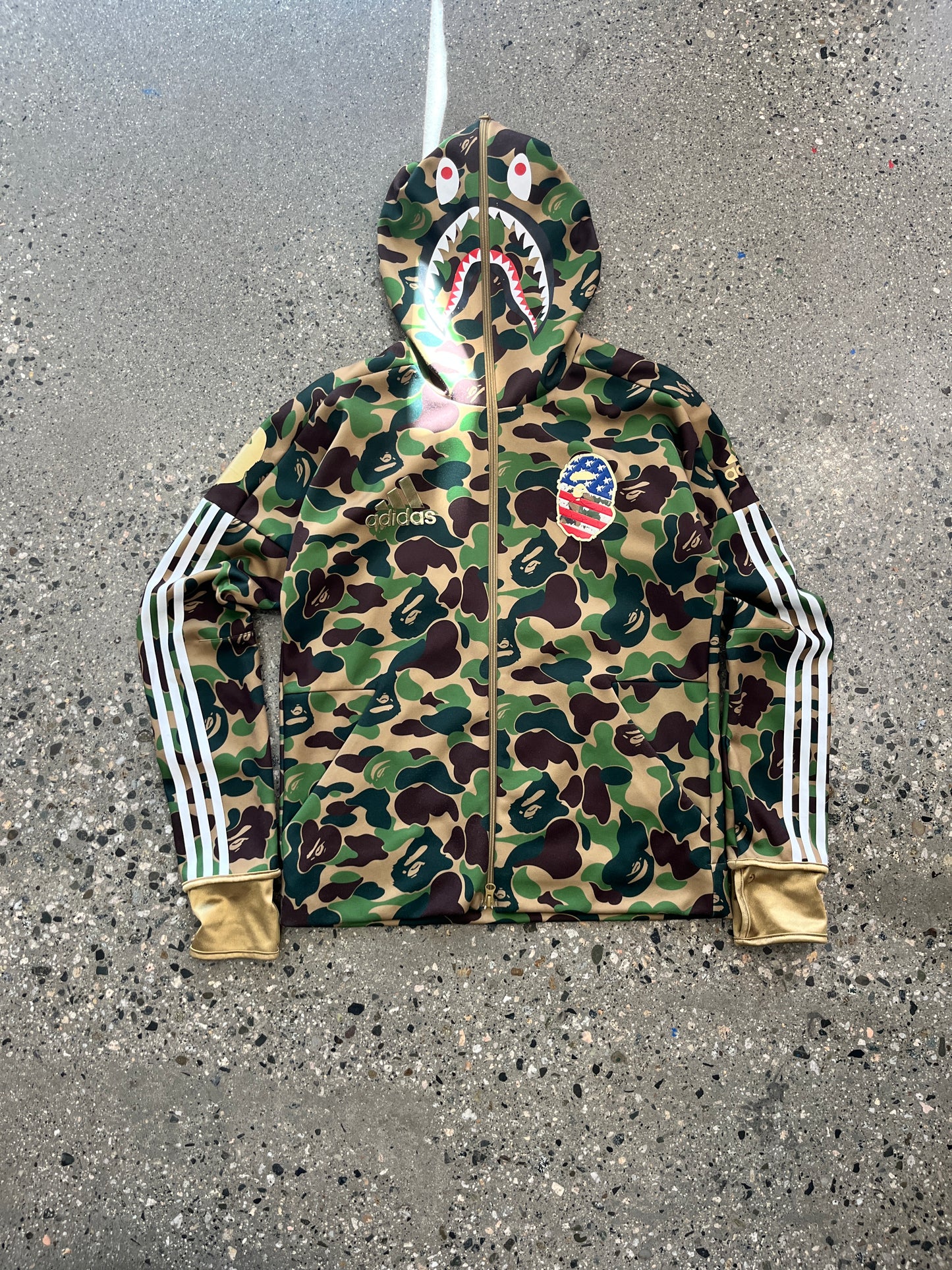 (M) Bape x Adidas Camo Full Zip