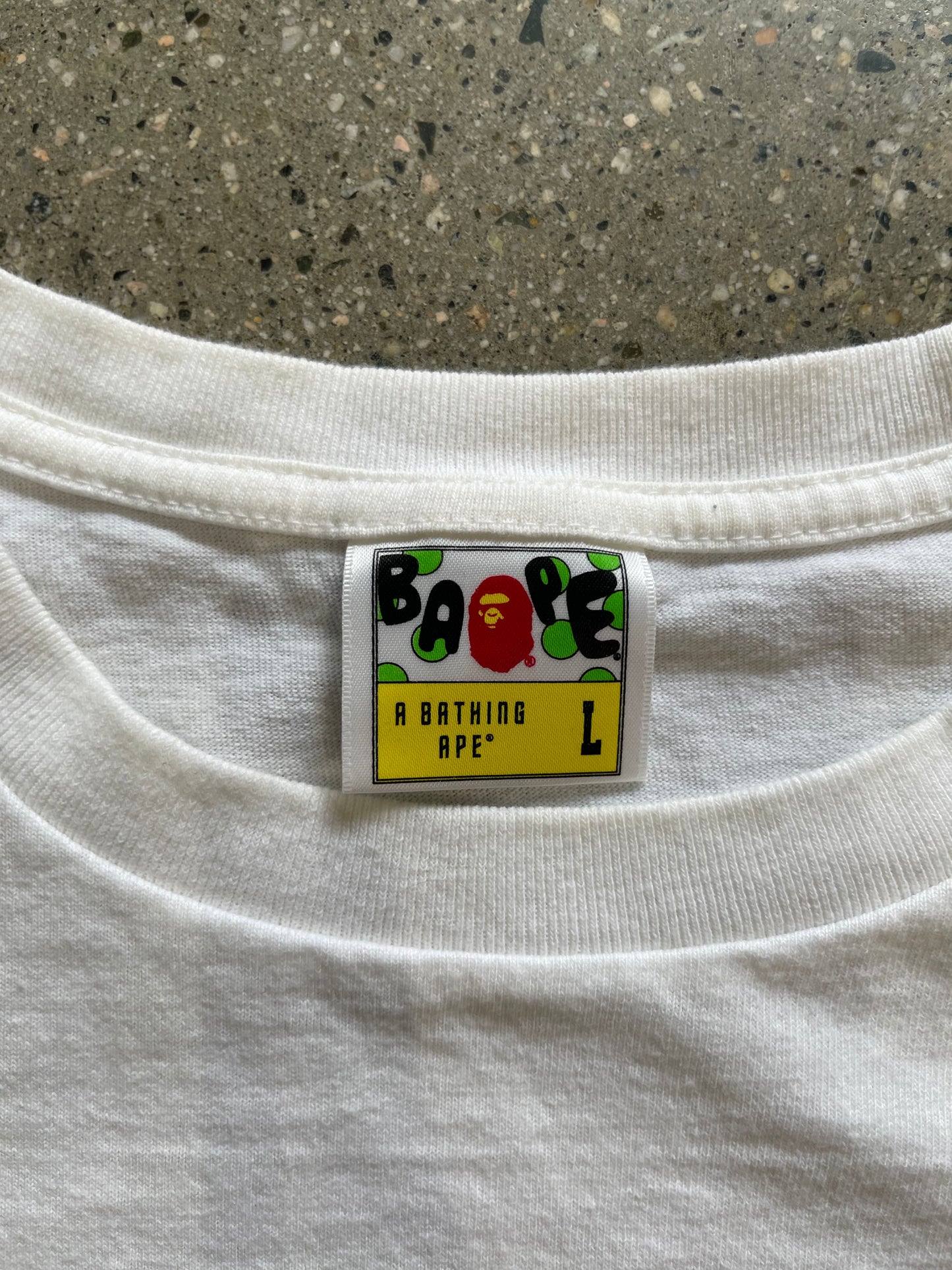 (L) Bape Purple Head Tee