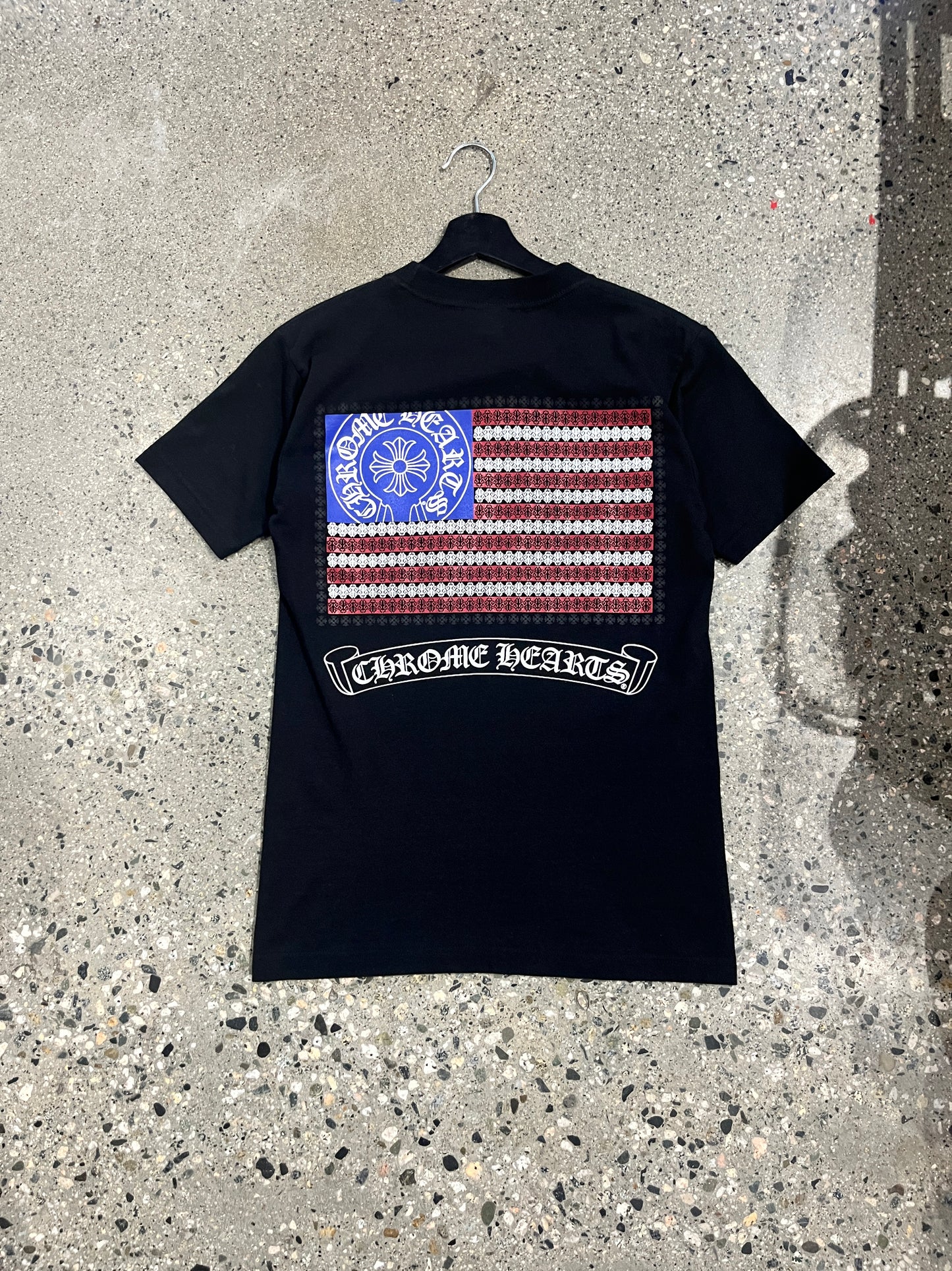 (S) Chrome Hearts USA Flag Doublesided Tee - Made in USA