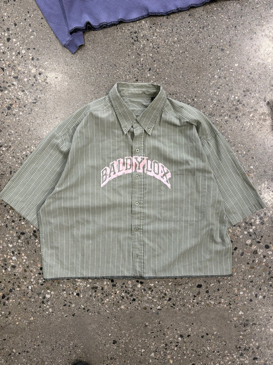 (L) Baldy 1/1 Merch Cropped Button Up