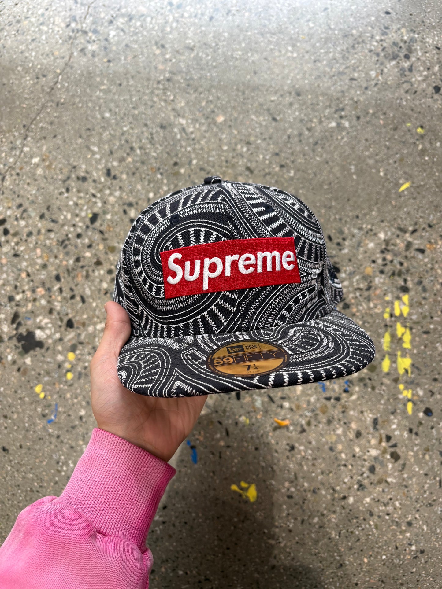 (7 1/4) Supreme Uptown Box Logo World Famous Fitted