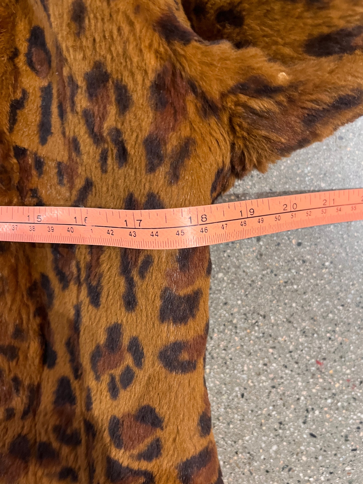 (Women’s S) J Percy for Marvin Richards Genuine Rabbit Fur Leopard Print Coat