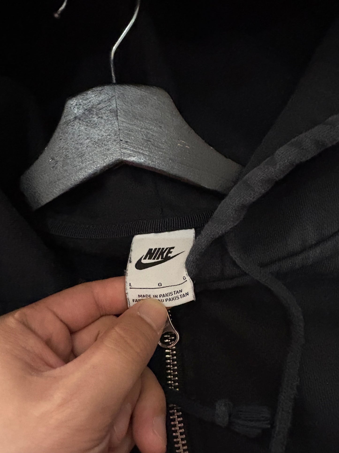 (L) Stussy x Nike Black Zip