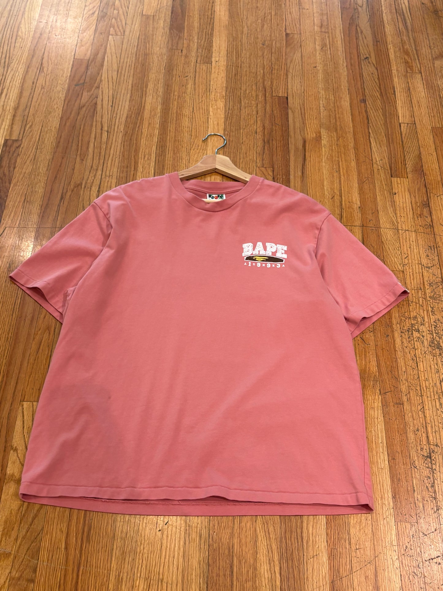 (L) Pink Bape Tee