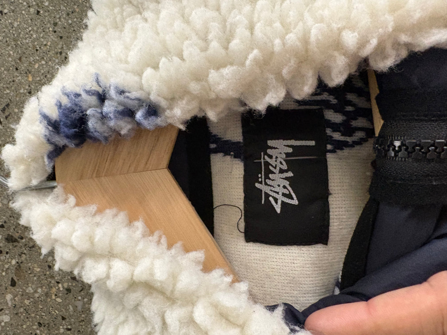 (M) Stussy Jacquard Mask Sherpa Boot