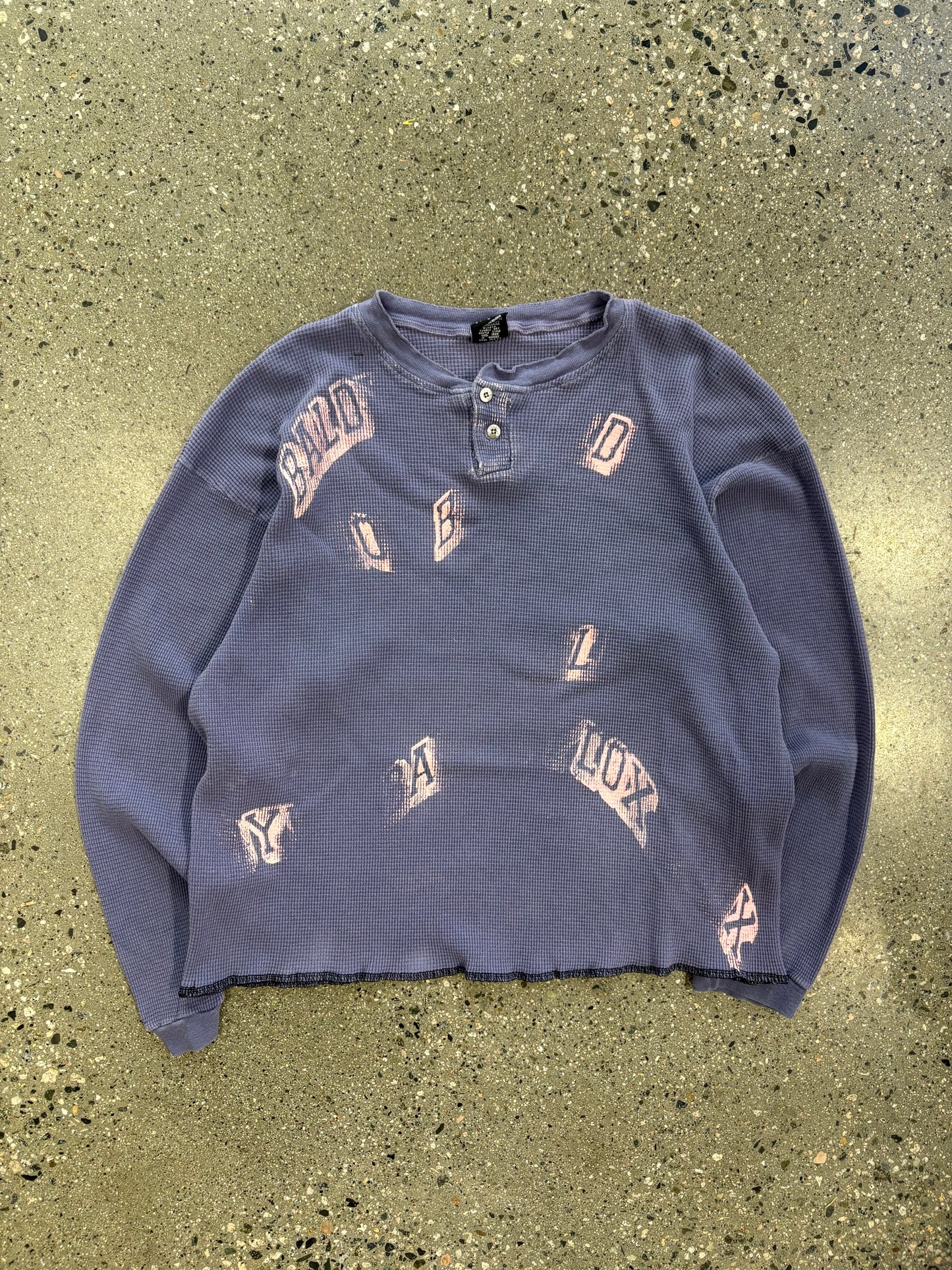 (M) Baldy 1/1 Waffle knit Henley