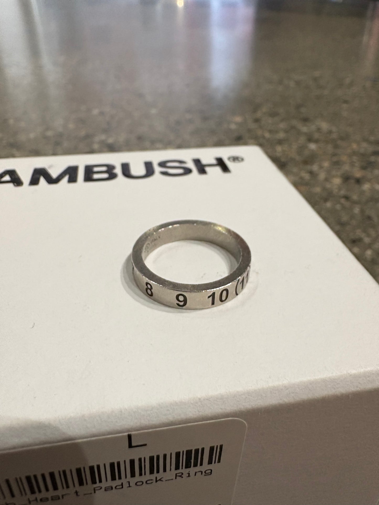 (8) .925 Maison Margiela Mainline Reference Ring