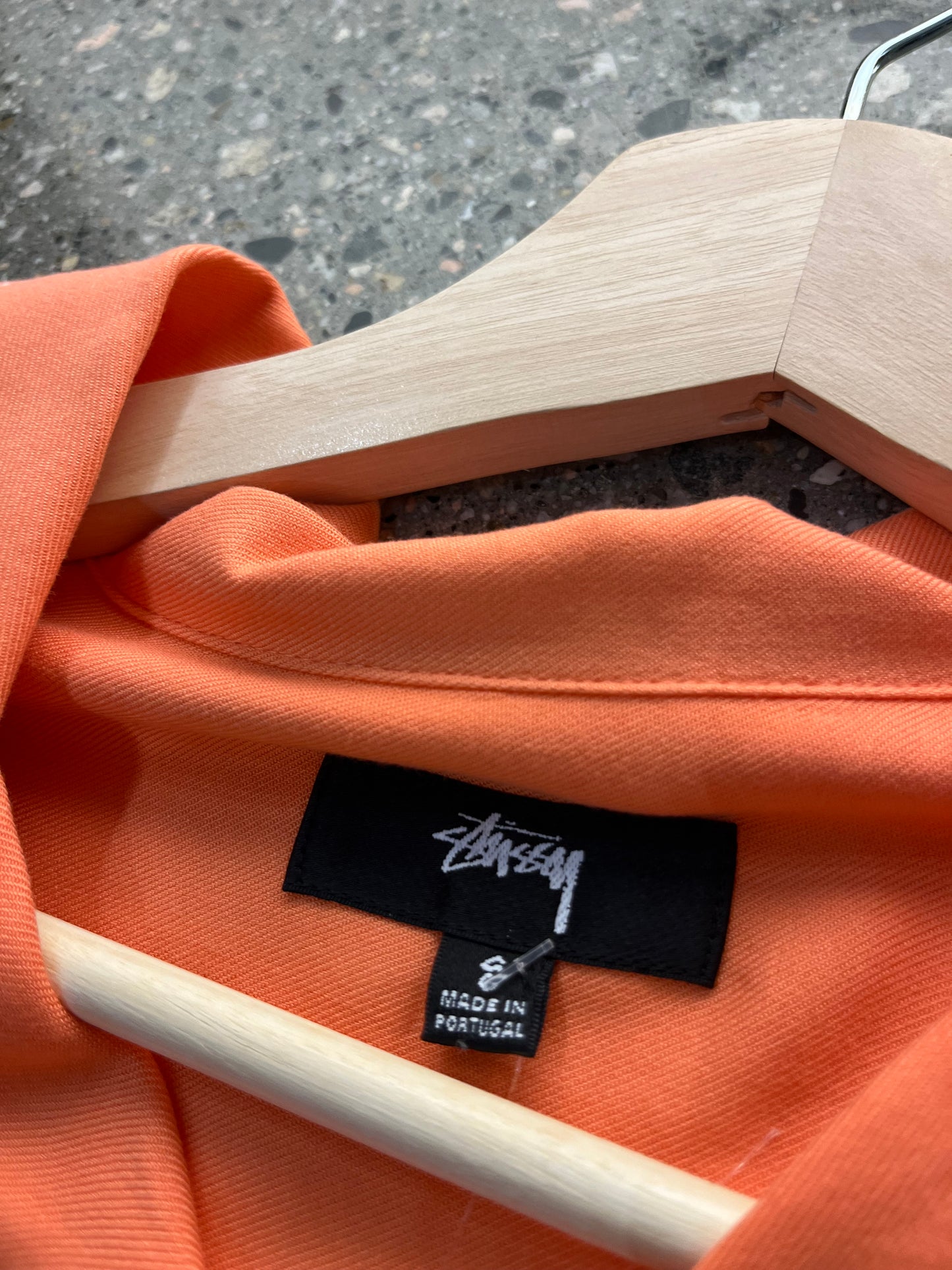 (S) Stussy Peach Light Button Up