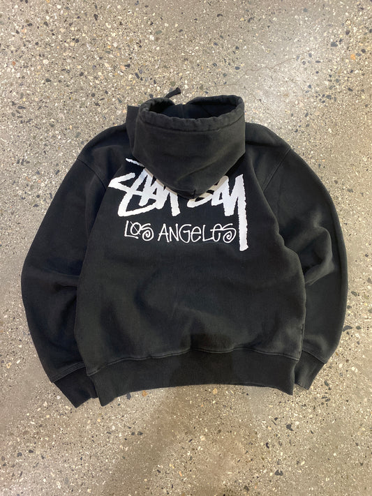 (S/M) Stussy Los Angeles Black Pullover