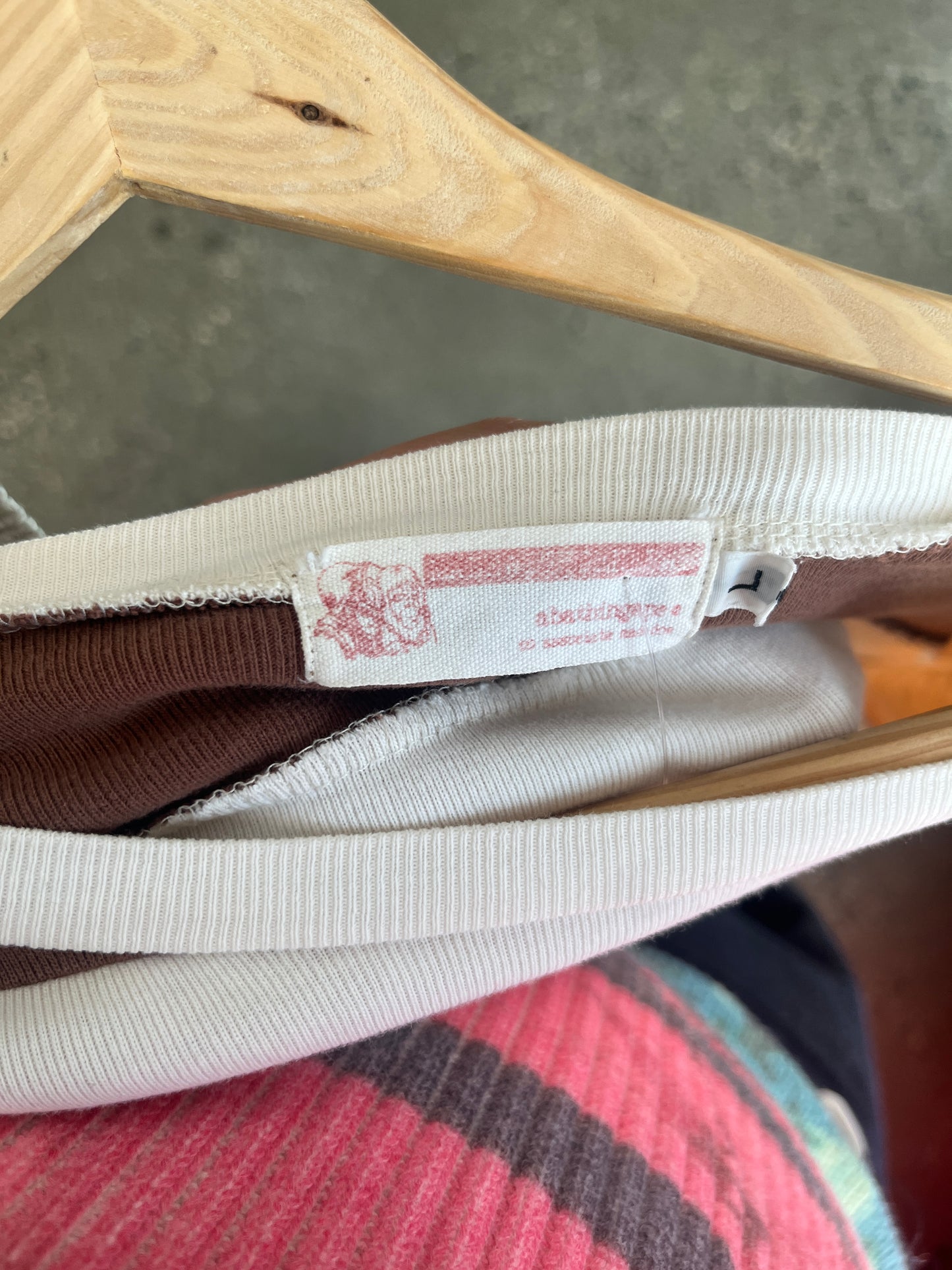 (L) 1990s Bape Striped LS