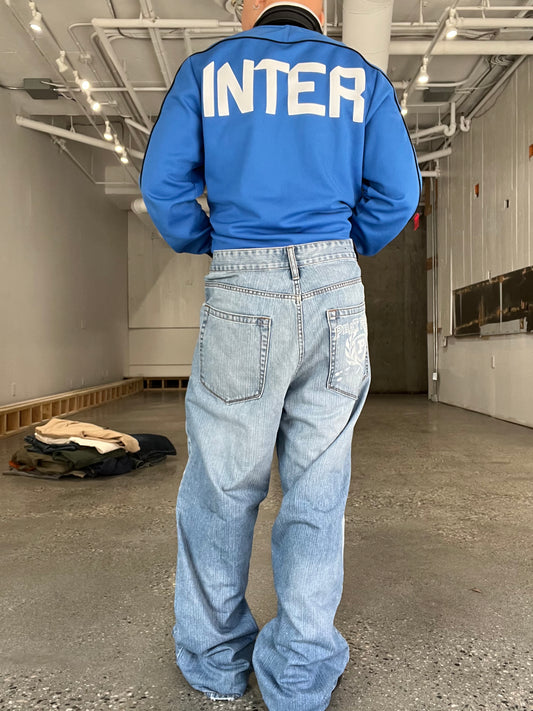 (36”) Distressed Baggy Phat Farm Denim