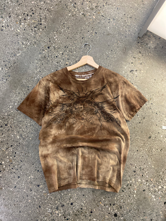 (s) Brown Y2K style tee